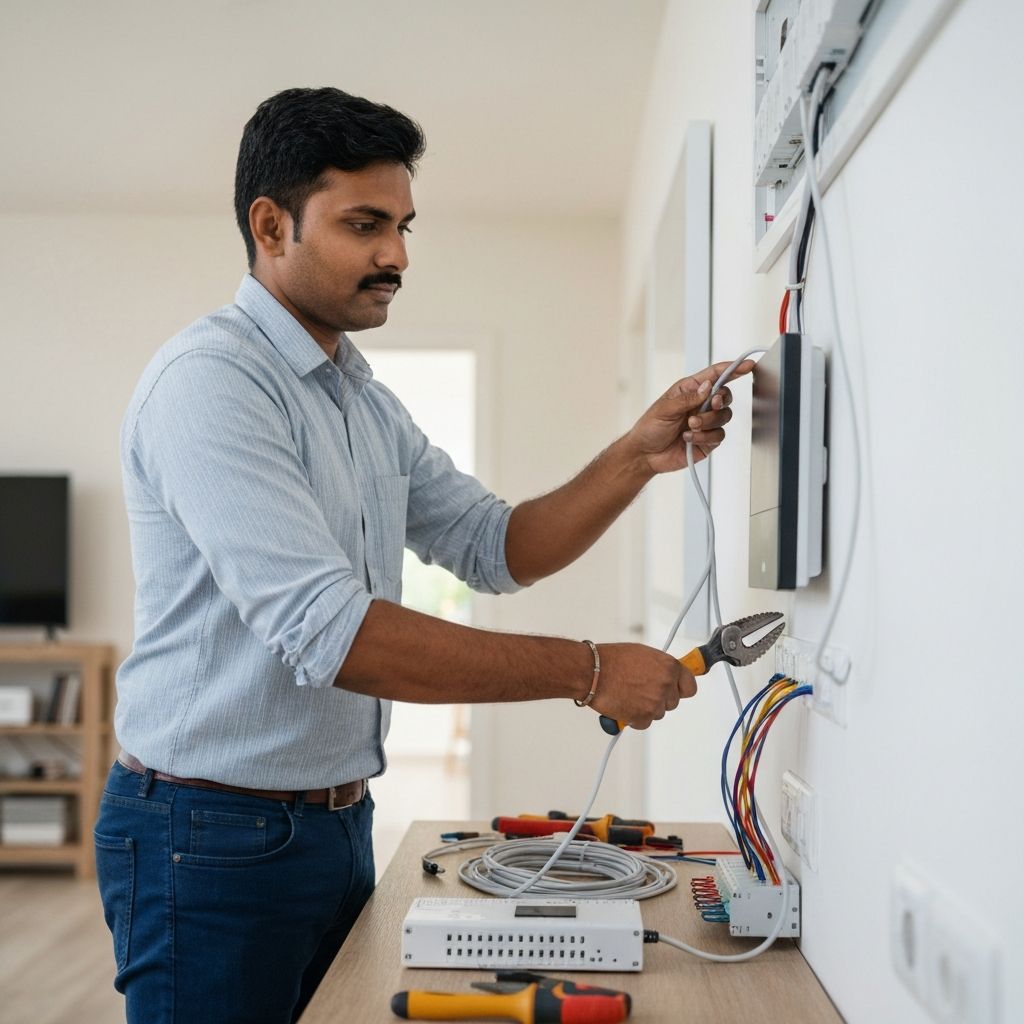 Professional clean installation of smart home systems by expert technicians